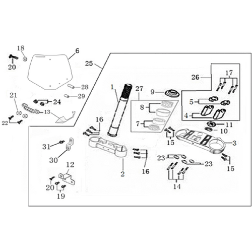 02 Steering stem assembly