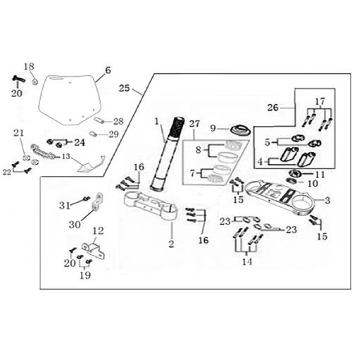 02 Steering stem assembly