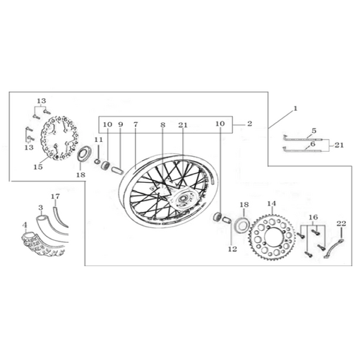 11 Rear Wheel Assy