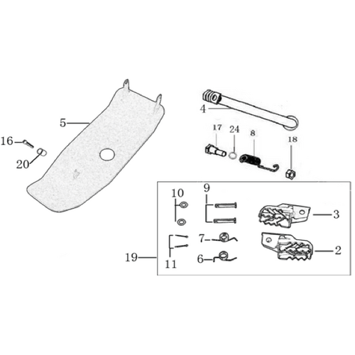 09 Foot Peg assy