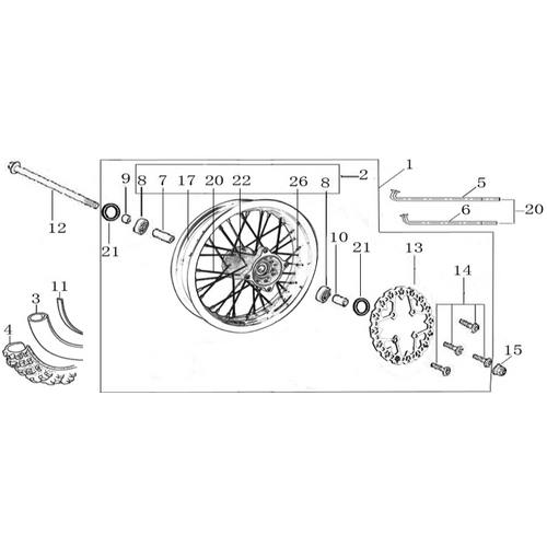 Front Wheel Assy 