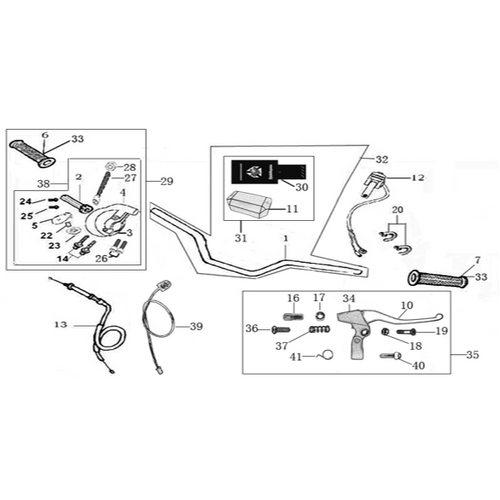 01 Handle bar assembly