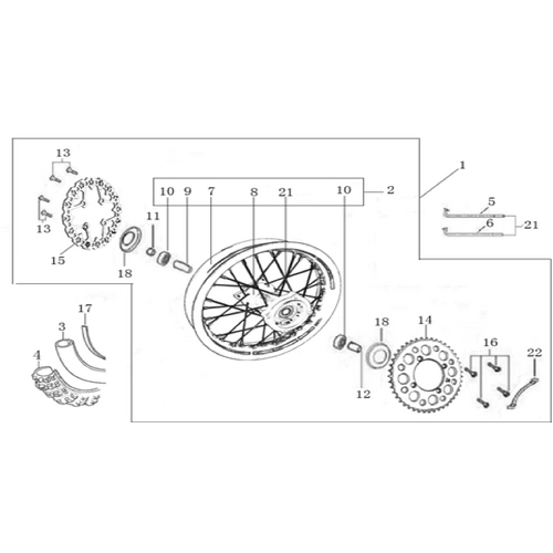 10 Rear Wheel Assy