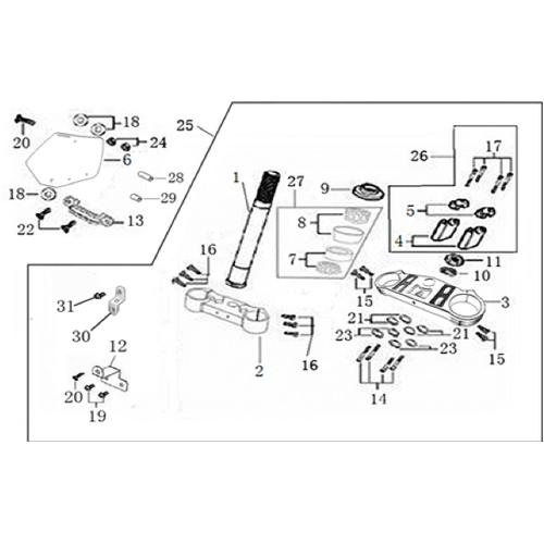 02 Steering stem assembly