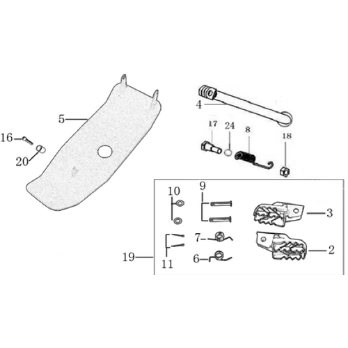 08 Foot Peg assy