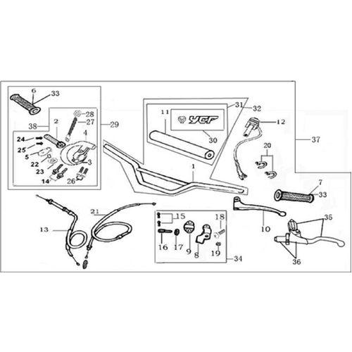 01 Handle bar assembly