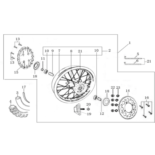11 Rear Wheel Assy