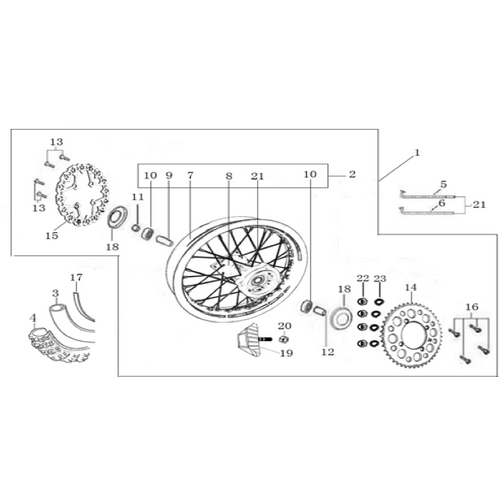 11 Rear Wheel Assy