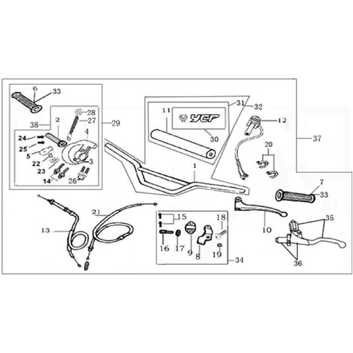 01 Handle bar assembly