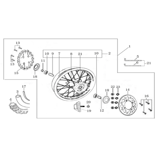 11 Rear Wheel Assy