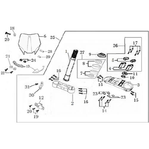 02 Steering stem assembly