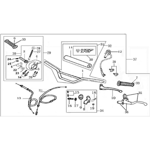 01 Handle bar assembly