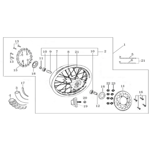 11 Rear Wheel Assy