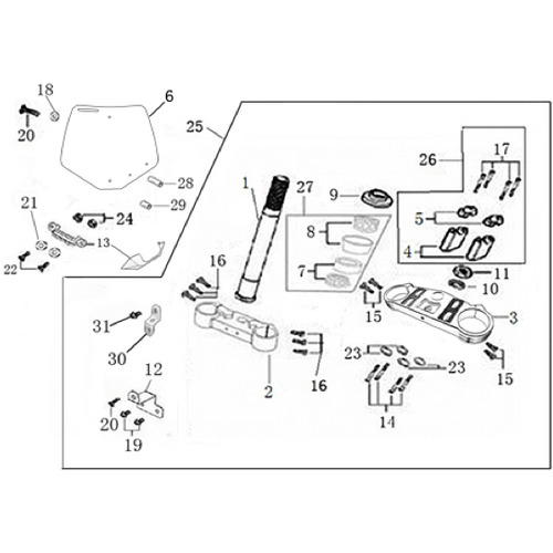 02 Steering stem assembly