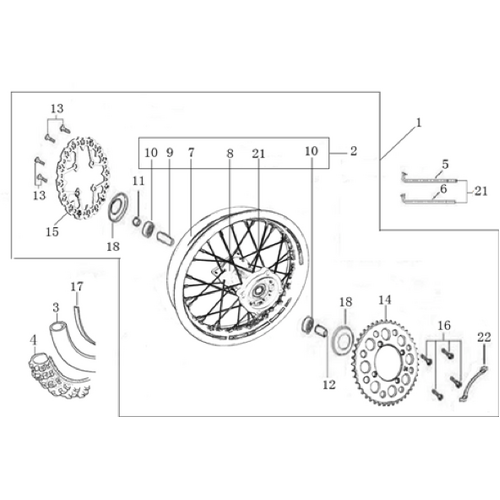 11 Rear Wheel Assy