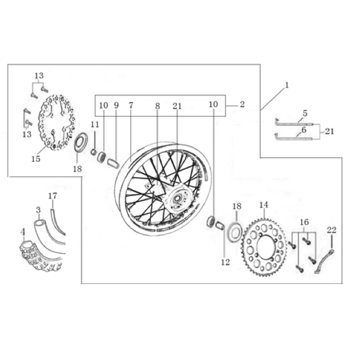 11 Rear Wheel Assy