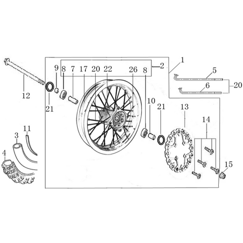 Front Wheel Assy 