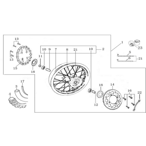 11 Rear Wheel Assy