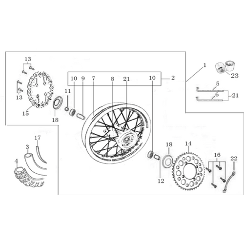 11 Rear Wheel Assy