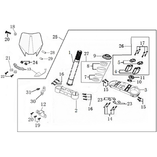 02 Steering Stem Assembly