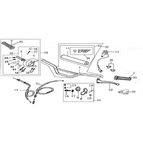 01 Handle bar assembly