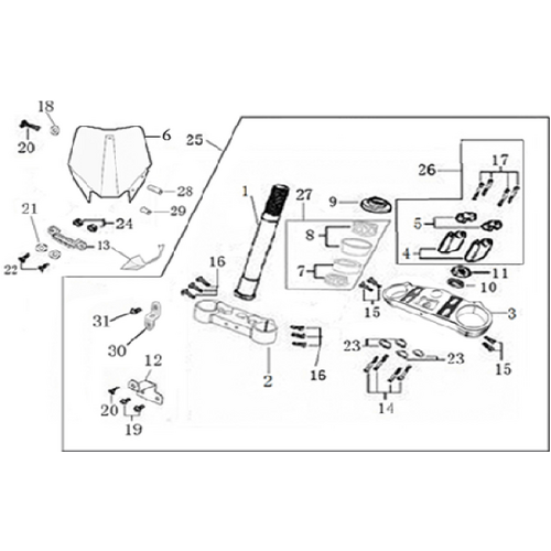 02 Steering stem assembly