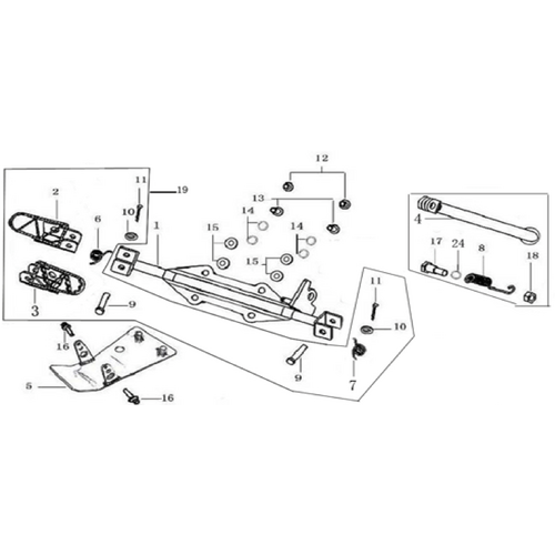 09 Foot Peg assy