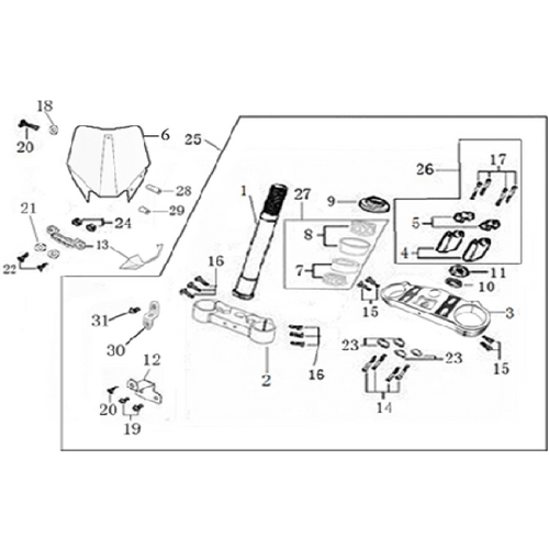 02 Steering stem assembly