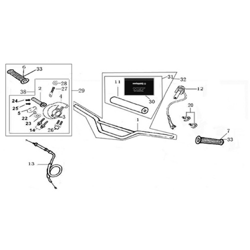 01 Handle bar assembly