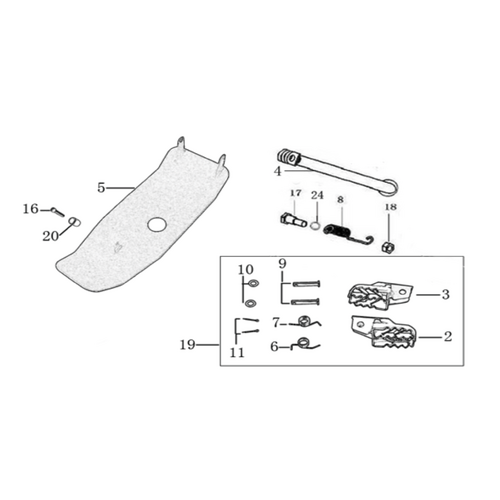 09 Foot Peg assy