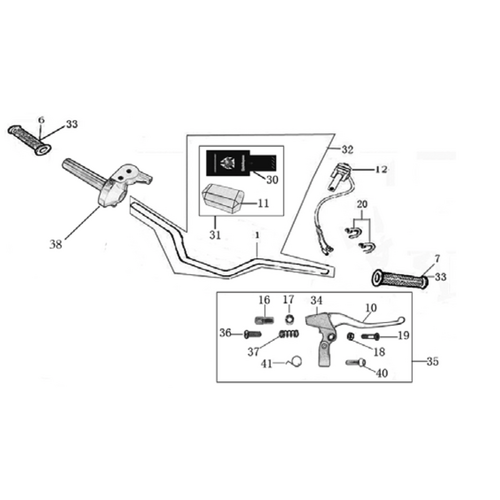 01 Handle bar assembly