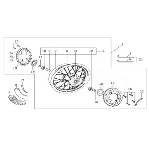 10 Rear Wheel Assy