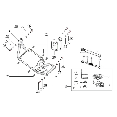 08 Foot Peg assy