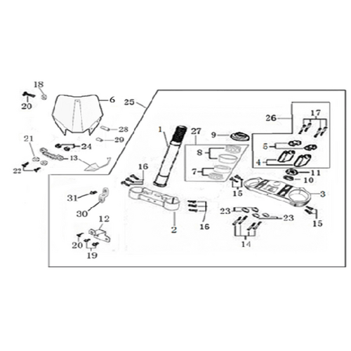 02 Steering stem assembly