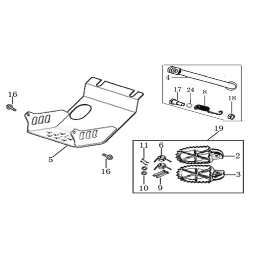 09 Foot Peg assy