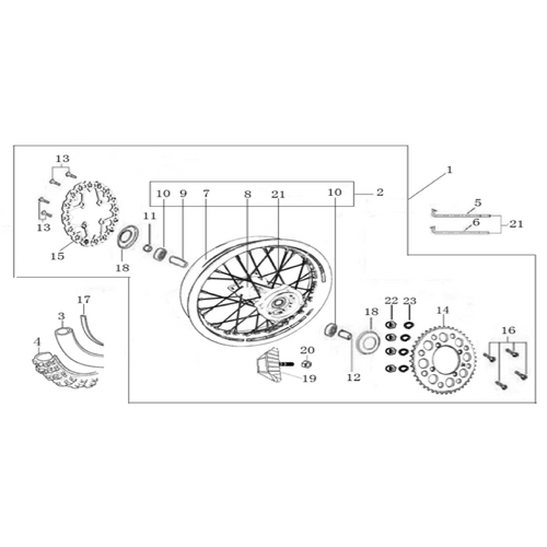 11 Rear Wheel Assy