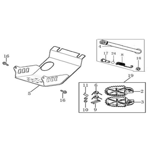 09 Foot Peg Assy