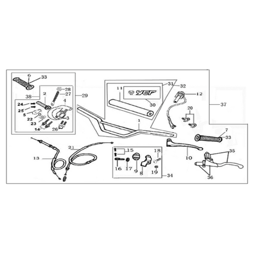 01 Handle bar assembly