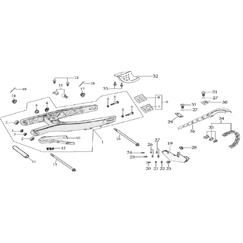 10 Swing Arm assy