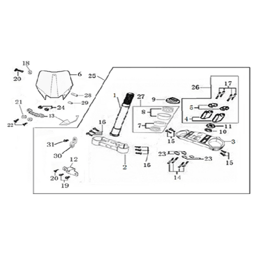 02 Steering stem assembly