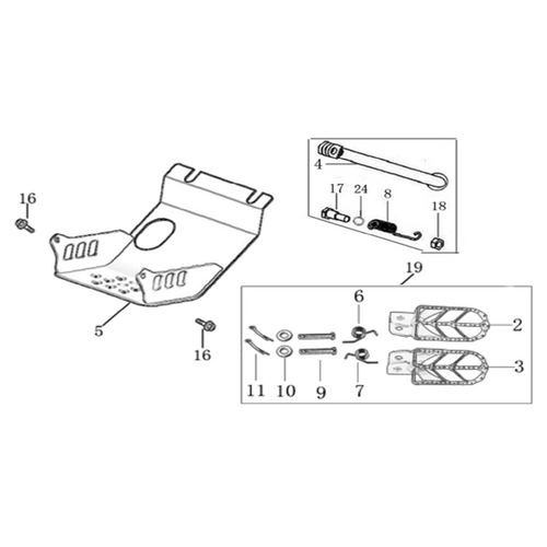 09 Foot Peg assy