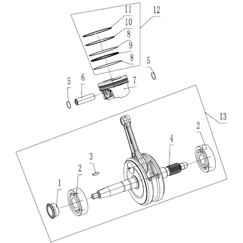 39 Crankshaft Connecting-Rod Assy/Piston