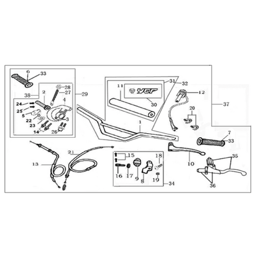01 Handle bar assembly