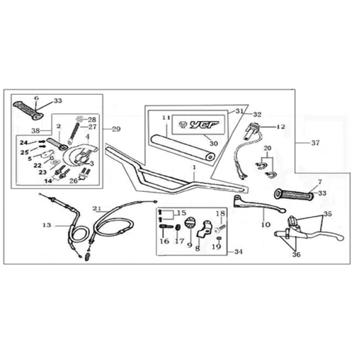 01 Handle bar assembly