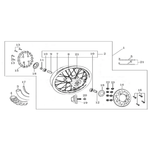 11 Rear Wheel Assy