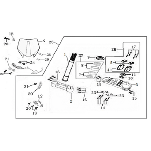 02 Steering stem assembly