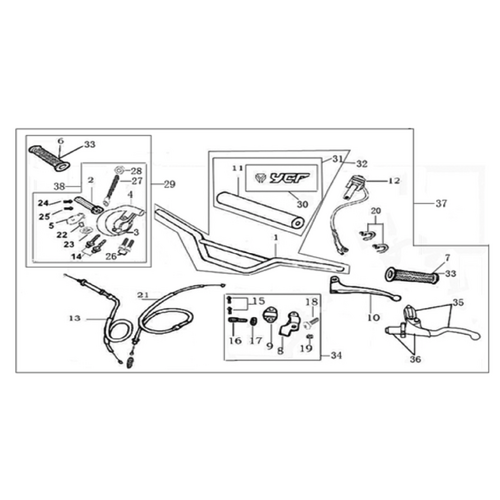 01 Handle bar assembly