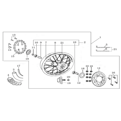 11 Rear Wheel Assy