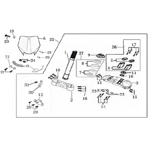 02 Steering stem assembly