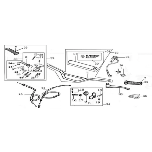 01 Handle bar assembly